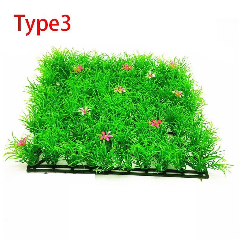 Artificial Grass Lawn Fish Tank Decoration Aquarium Lawn Landscape Simulation Lawn Ornaments Green Grass Plastic Plant Decor