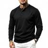 Herren S EU Größe Langarm T-Shirt Slim Fit Lässig Basisschicht