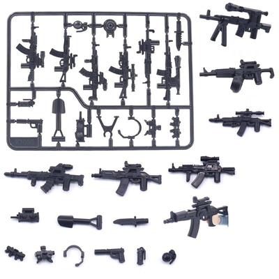 Military Weapon Swat Soldiers MOC Army Blocks Mini Action Figures Accessoire Model Building Kits Kids Education Toys