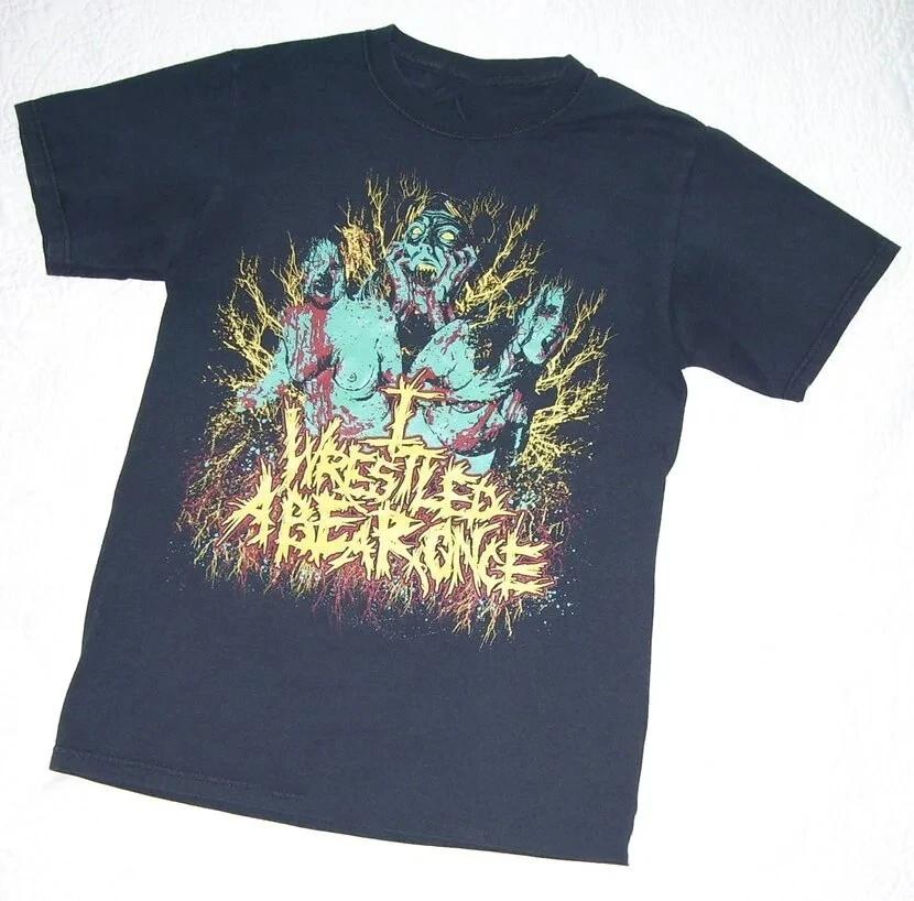 Iwrestledabearonce Black Tshirt Cotton Full Unisex Clothing S