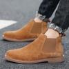 Large Size Fashion Men Chelsea Boots Genuine Leather Ankle Boots For Men Winter Boots