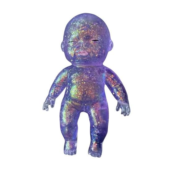 Glitter Babies Stress Relief Toy Slow Rising Anxiety Relieving Mini Baby Squeeze Toy Soft Stretchy Relaxation Stress Ball Fidget Toy