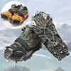 24 Tooth Stainless Steel Ice Crampons Anti Slip Snow Climbing Gear for Hiking Boots