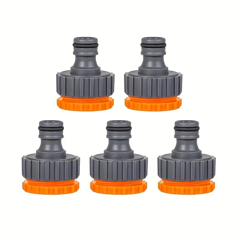 3/5/10-Pcs Female Thread Tap Adapters - 1/2" & 3/4" Quick Connect Tap Fittings for Garden/Watering Systems