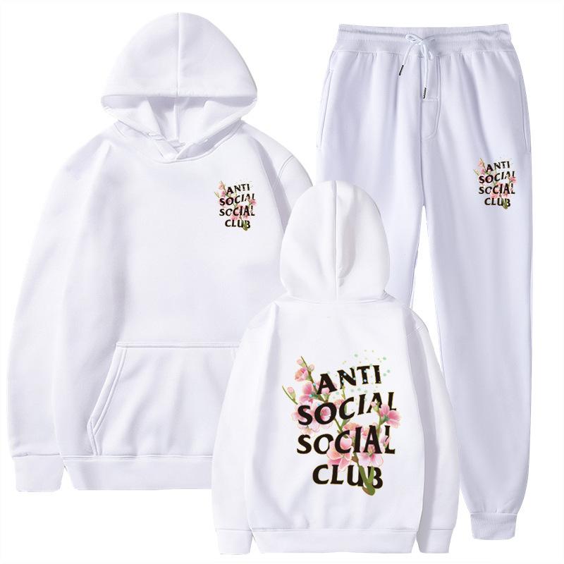 Pants Suits Sweatshirt Hooded Unisex Suit Men Women Comfortable Soft