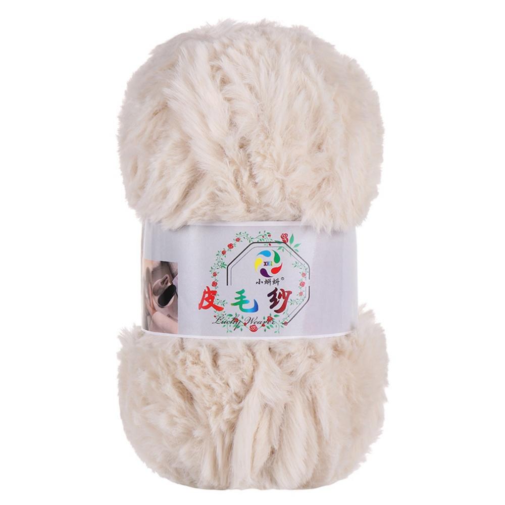 100G/Ball Imitation Mink Wool Yarn Faux Fur Yarn Cashmere Hand Knitting Crochet Sweater Thread Clothes Scarf Fluffy Mink Yarn