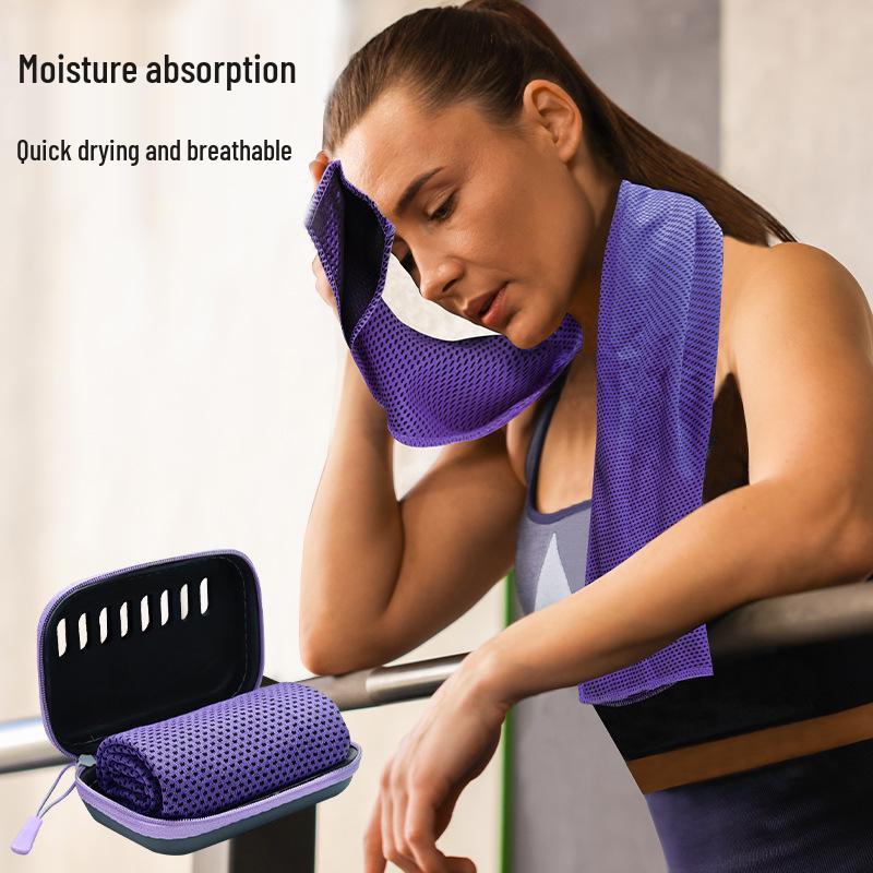 Summer Outdoor Cooling Fitness Ice Towel In Box - Cold Feeling Sport Towel