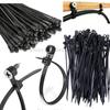 100-500Pcs Screw Hole Cable Ties Nylon Self-Locking Loop 4x150MM Wrap Bundle Mount Organizer Fastening Straps Fasten Zip Tie