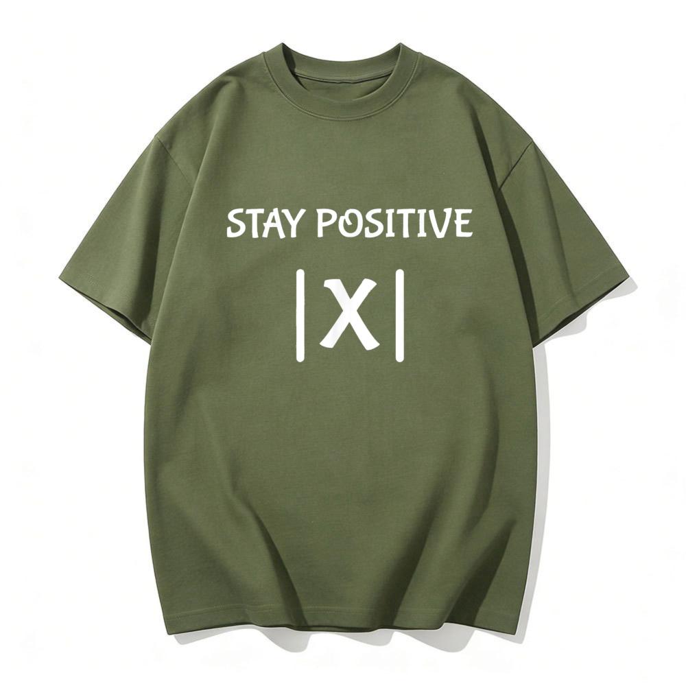 Best Funny Math Teacher Joke Men Women Fun Stay Positive TShirt Math Pun Stay Positive Absolute Value X Graphic TShirt