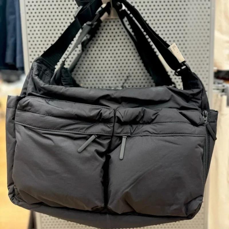Nylon Zipper Casual Handbag Men Multi-pocket Streetwear Messenger Bag Waterproof Sport Shoulder Bag High Capacity Bags For Women