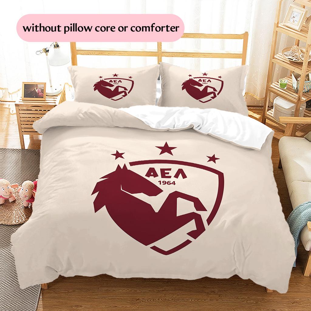 AEL Larissa Muster Bettwäsche Steppdecke Set Heimdekoration Geschenk (1 Bettbezug + 2 Kissenbezüge (ohne Füllung)).xwn