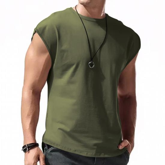 Summer Men's Mesh Gym Vest Quick Dry Loose Fitness Exercise Wide Shoulder Sports Sleeveless Shirt Bodybuilding Tank Top