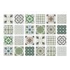 24pcs Mandala Wall Stickers Kitchen Self-Adhesive Waterproof Tile Stickers Bathroom Decor Moroccan Pvc Decal