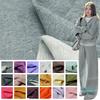 Thick Loopback French Terry Fabric Elastic Pure Cotton Knitted Terry Fabric For Sewing Hoodie Sports Pants Sweater 100x160cm