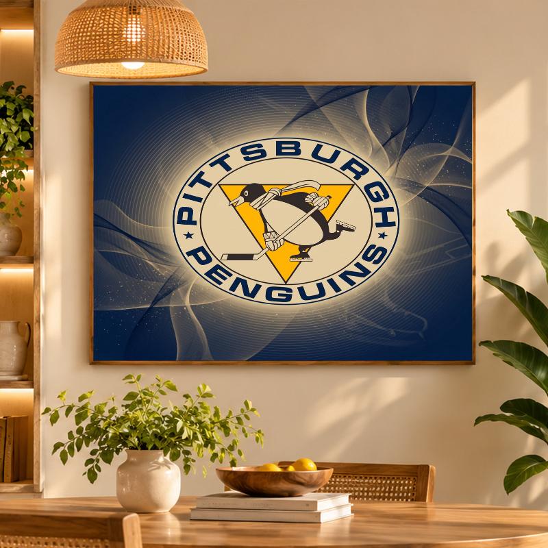 5D Diamond Painting Pittsburgh Penguins DIY Full Drill Diamond Art Kit Home Decoration