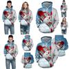 Cozy Men Xmas Hoodie Christmas Snowman Print Sweatshirt Soft Long Sleeves Top