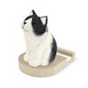 Amplimle Smartphone and Glasses Stand Wooden Desk Organizer Natural Wood Cat Nekko Fika Hachiware
