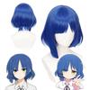 Bocchi, a Rocha! Peruca Cosplay Ryo Yamada, Peruca Bob Azul de Fibra de Alta Temperatura
