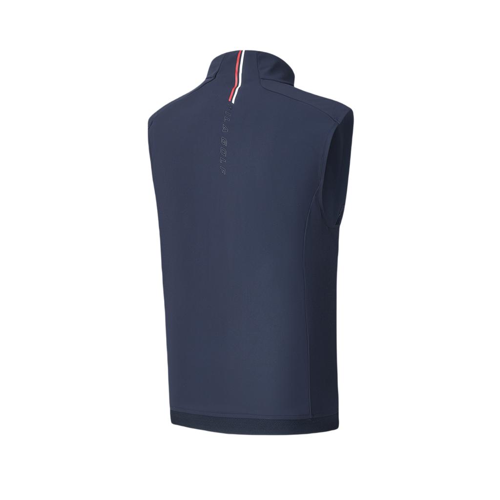 Fila Golf Knitted Vest Men Vests Tidal-Blue A11M425502FDB