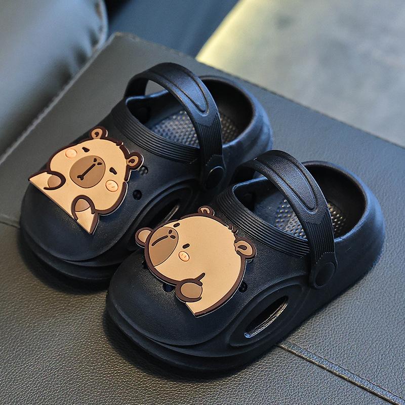 Cartoon Boy Shoes, Soft-bottomed Girl Slippers, Anti-slip Cool Slippers