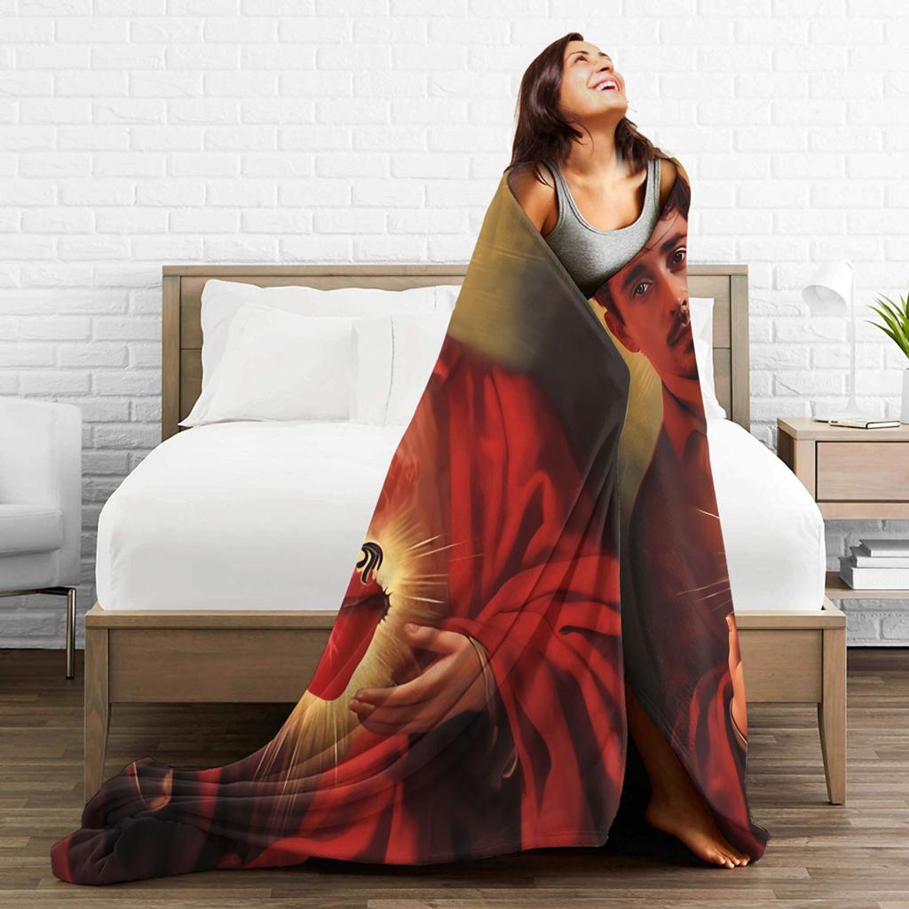 Charles Leclerc Warm Blanket  Kids Adult Plush Throw Blanket Graphic Outdoor Flannel Bedspread Sofa Bed Cover