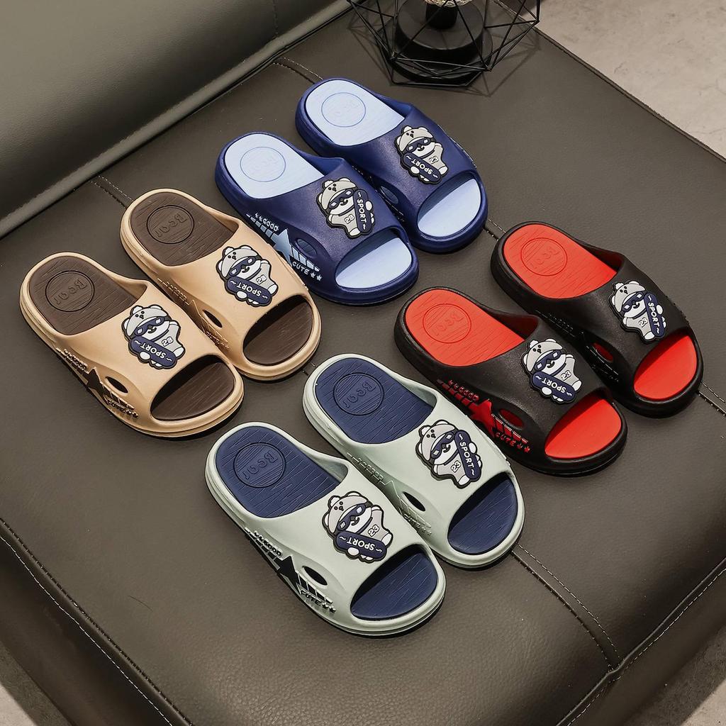 Children's Cartoon Sandals: Comfortable, Non-Slip, Soft Sole—Ideal for Summer Activities and Featuring a Fun 'Walking On Poop' Sensation.