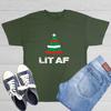 Lit Af Sarcastic Humor Graphic Novelty Funny T Shirt