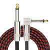 6.35mm To 6.35mm 90 Degree Right Angle Sound Cable For Electric Guitar Basses Mixer 6.35mm Connectors Long Elbow Wire