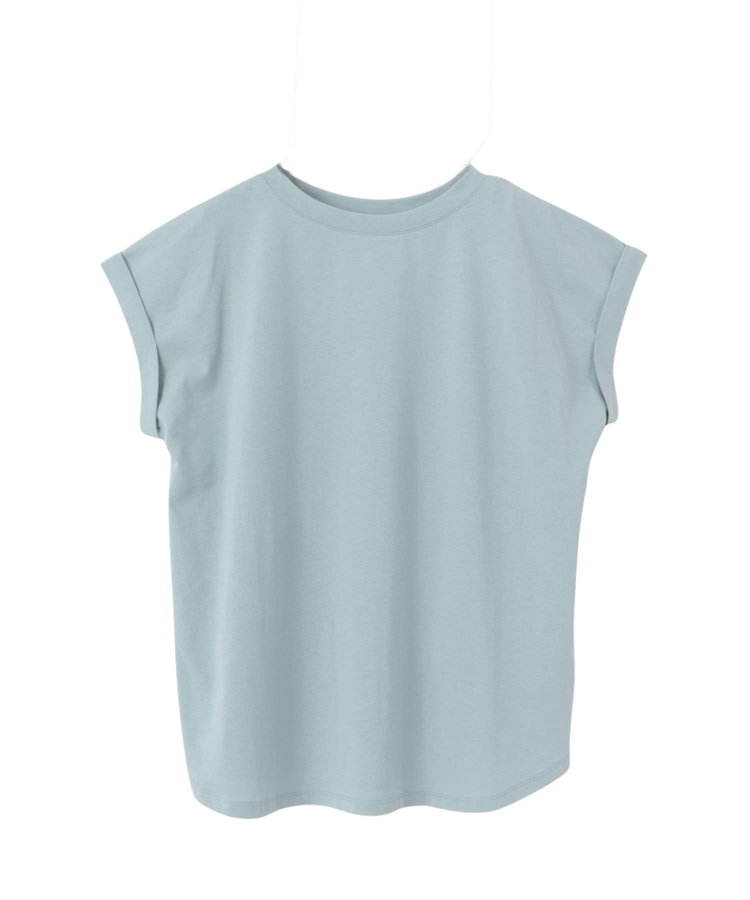 

URBAN RESEARCH DOORS Shirred Fabric Docking Size M Women s T-Shirt, DRA5-21W104, Blue, синий