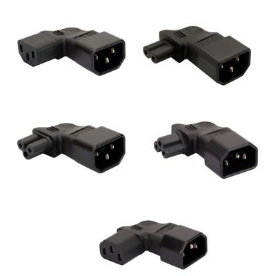 C14 zu IEC320 C13/C5/C7 AC-Netzteil-Adapter 3-polige Buchsen-Adapterbuchse Stecker auf Buchse Kabelloser Stromverbinder-Adapter