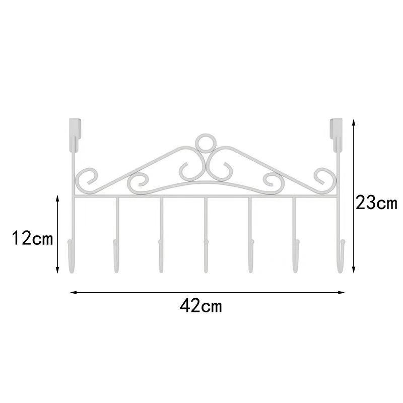 Punch-Free Over-the-Door Wall-Mounted Hook for Clothes, Hats, and Coats - 1 Piece