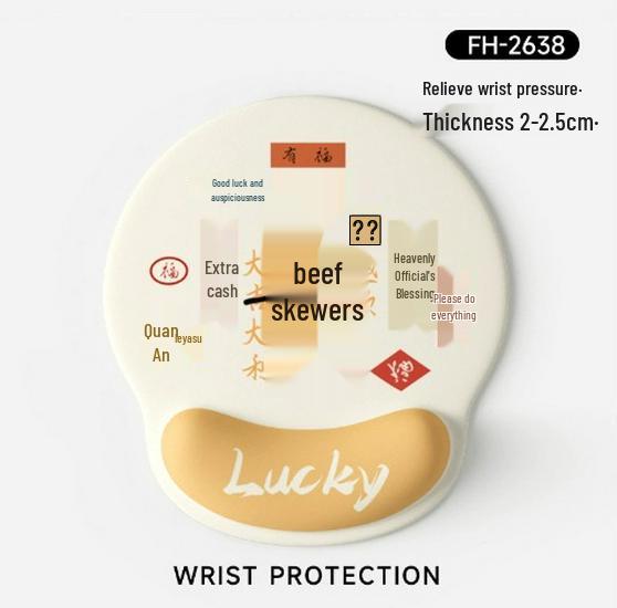 Creative Non-Slip Wrist Rest Mouse Pad for Women - Smooth Office Desktop Wrist Support