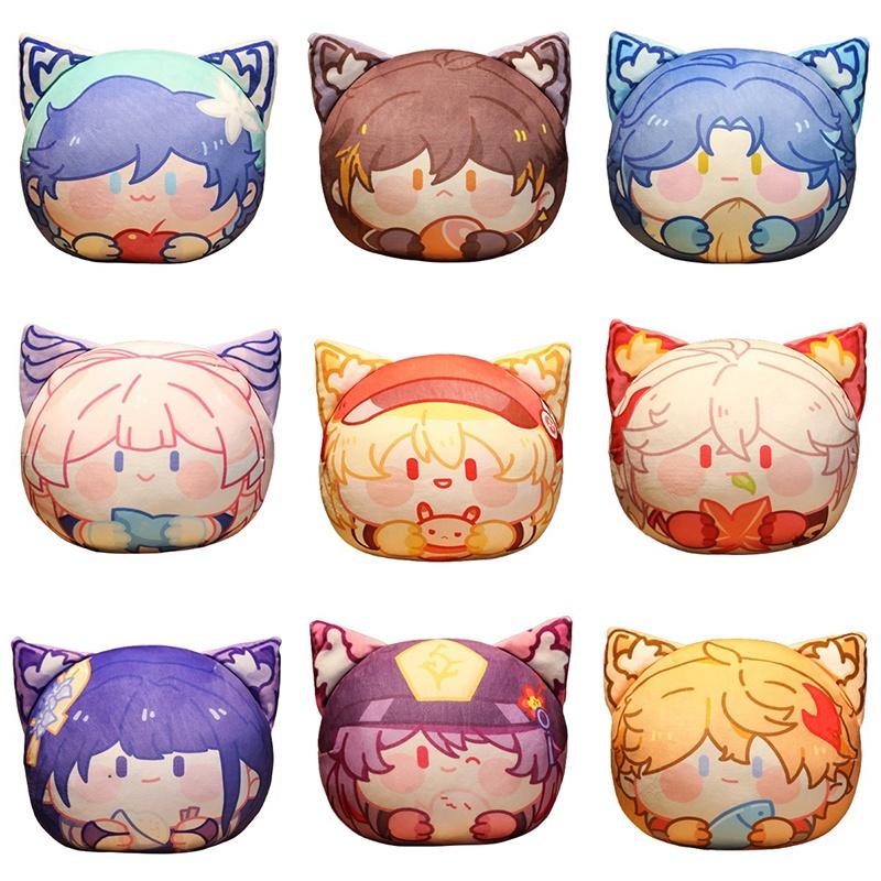 Genshin Paimon Plush Pillow Soft Toy Cushion For Game Characters Collection