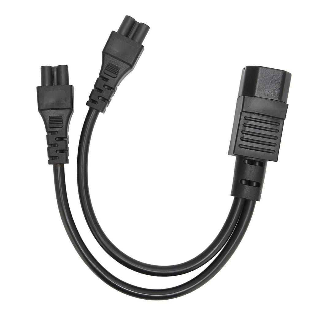 Splitter Power Plug Cord IEC320 C14 Male to Dual IEC320 C5 Female Power Cord for Laptop Power Adapter 100‑250V