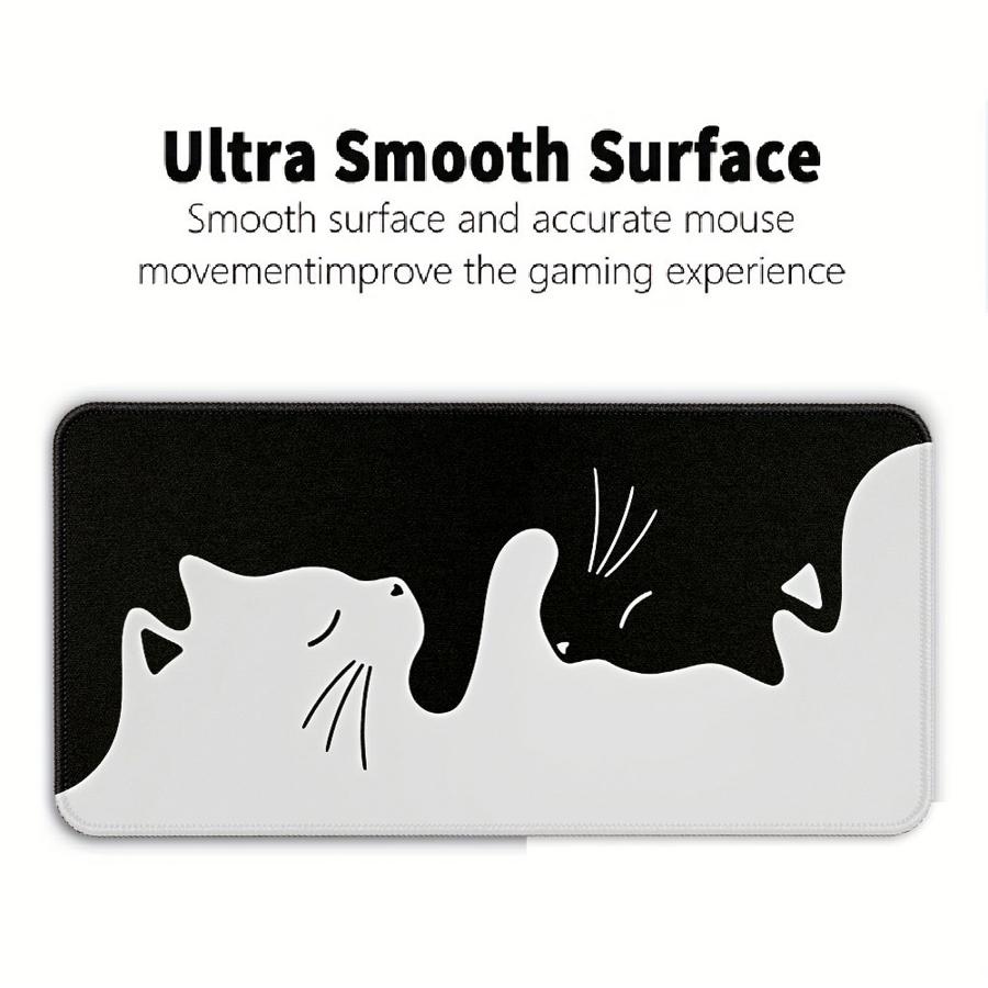 Mouse Pad Desk Accessories Keyboard Mouse Pad Computer Laptop Pad Office Pad Game Console Pad Rubber Cute Cat