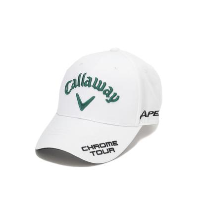 Klasická kšiltovka TOUR TW CAP JM Golfová čepice x Zelená FR [Callaway] Pánská / 26SS_1034_Bílá