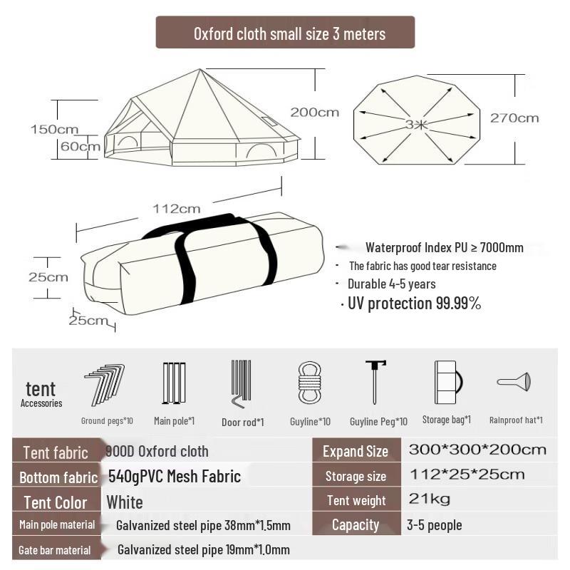 Zhibian Outdoor Professional Indian Tipi Tent