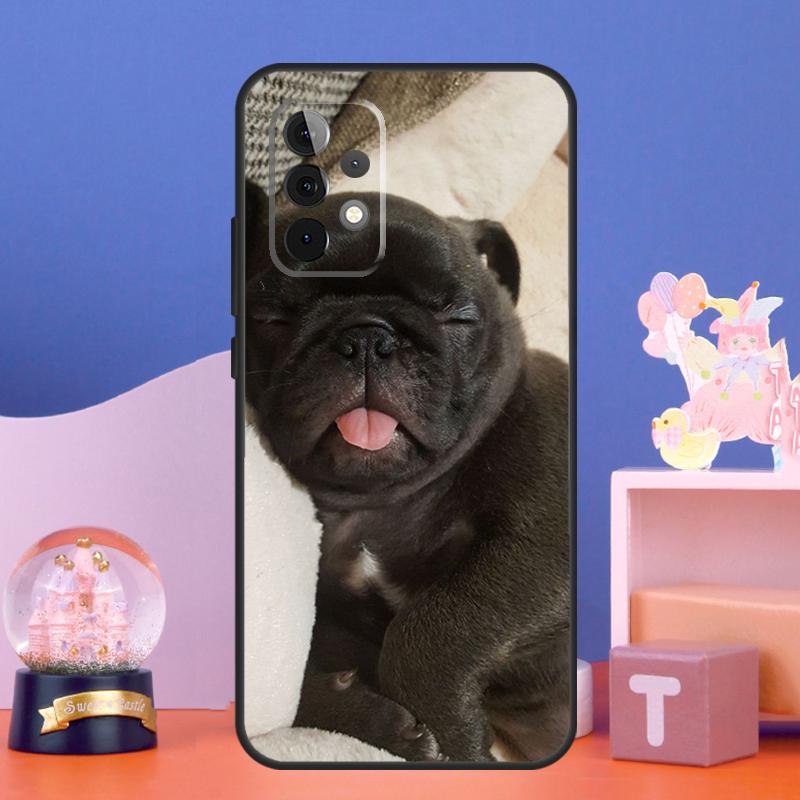 Cute Pug Dog Case For Samsung Galaxy A14 A24 A34 A54 A15 A25 A12 A22 A32 A52 A51 A71 A13 A33 A53 Cover