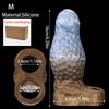 Penis Ring Male Realistic Penis Sleeve Extender Cock Sleeve Dick Enlargement Delay Ejaculation Cock Ring Reusable Condom Sex Toy