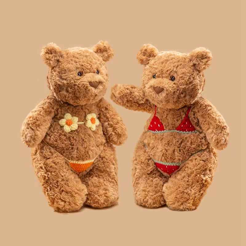 28/36/40cm Simulation New High Quality Sexy Bikini Bear Doll Stuffed Plush Toy Cartoon Anime Cute Pillow Gift for Friends Fun Doll