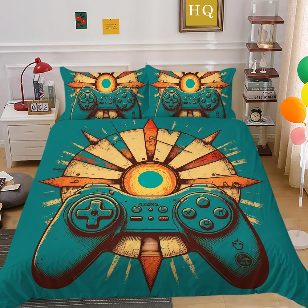 3D Game Console Printing Bedding Set Cover Bedspreads Single Size High Quality Fashion Home Textiles