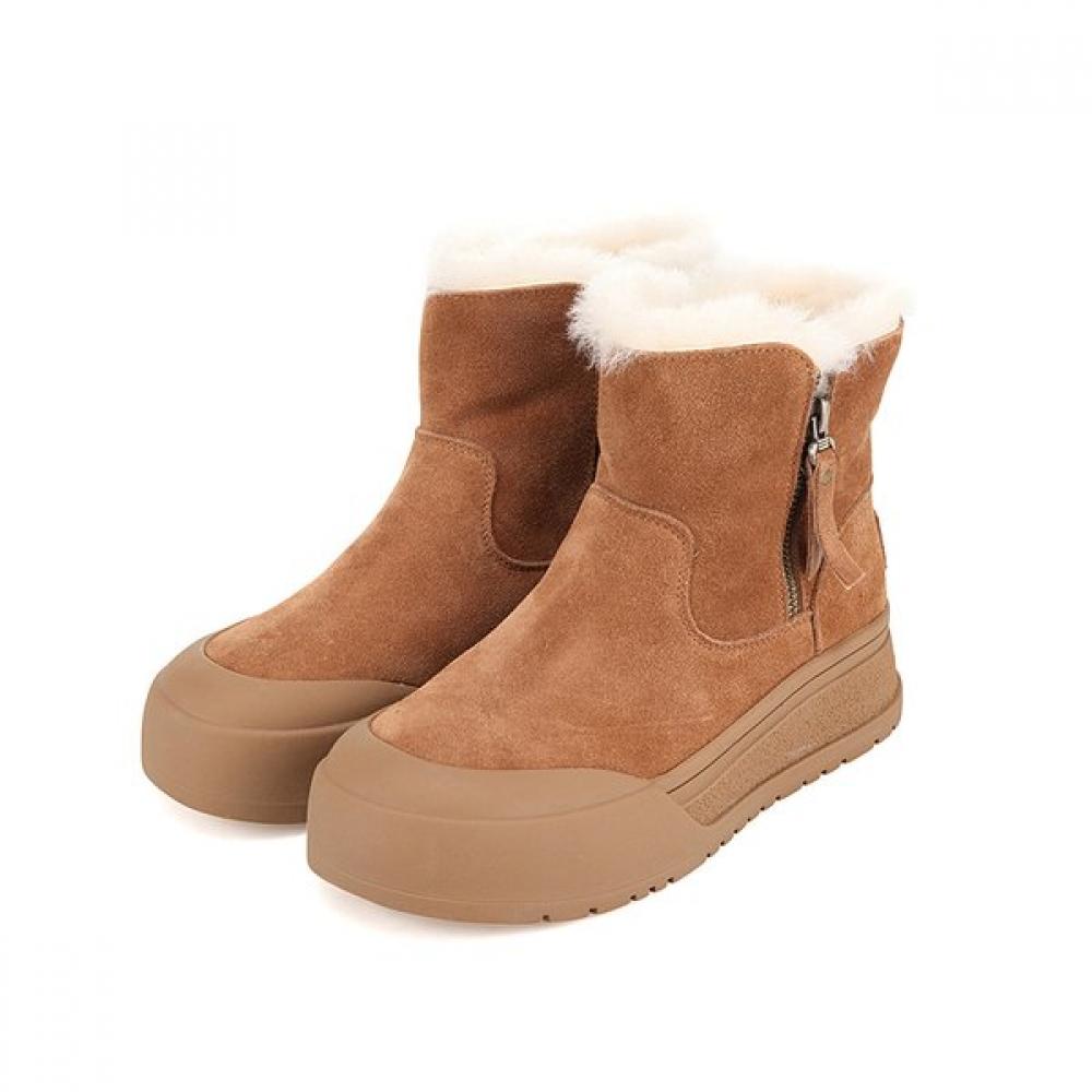 Barbara Leather Short Zipper Snow Fur Boots Bbh879be 250mm 18117₽