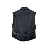2026 Spring Men Motorcycle Biker Denim Vest Vintage Blue Muilt Pockets Sleeveless Jackets Punk Cowboy Fashion Black Wasitcoat