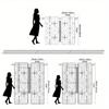 Set Of 2 Bohemian Black White Geometric Pattern Curtains Semi Transparent Polyester Design Living Room Bedroom Curtain With Rod Pocket Perfect For