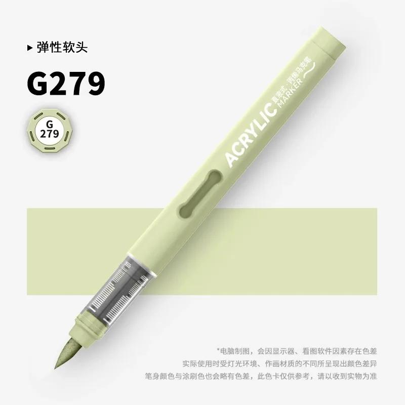 ZEEJOY 84/1 Colors Acrylic Markers Soft Brush Tip Paint Pen for Fabric Rock Painting Stationery Art School Office Supplies