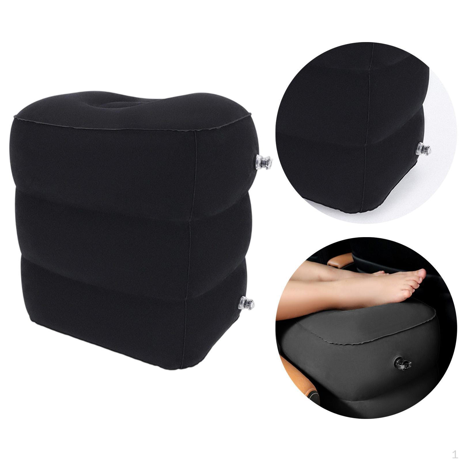 

Компактная надувная дорожная подставка для ног чёрный