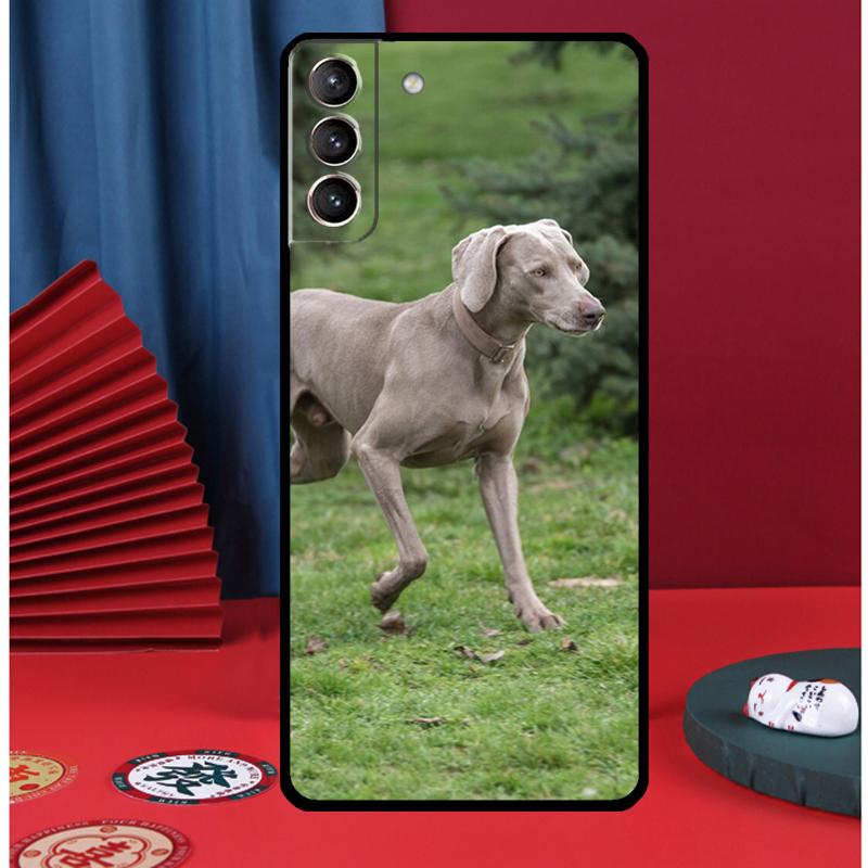 

Weimaraner Dog Phone Case For Samsung Galaxy S25 Ultra S9 S10 S20 S21 S22 Plus S23 FE S24 Ultra Back Cover Galaxy S21 Plus