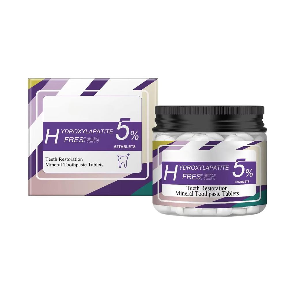 Whitening Toothpaste Tablets Brightening Teeth Cleaning Remove Plaque Stain Fresh Breath Oral Hygiene Care Solid Mint Toothpaste