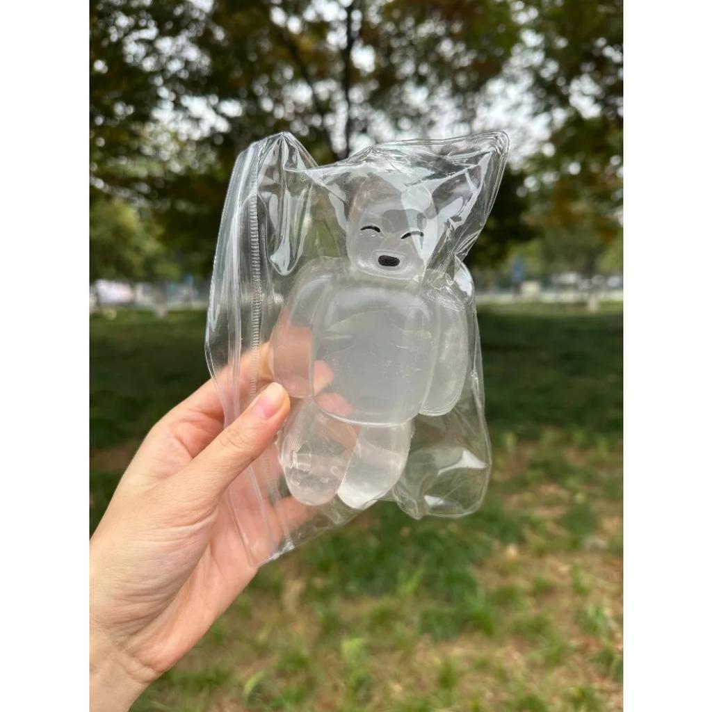 Squishy Transparent Jelly Robot Squeeze Toy Cute Super Soft Slow Rebound Water Sense Cartoon Toy Kawaii Stress-relieving Gift