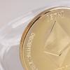 2Pcs Ethereum Coin Souvenir Commemorative Silvery Plated Collectibles Coin Challenge Coin Eth Physical Cryptocurrency Crypto Coi